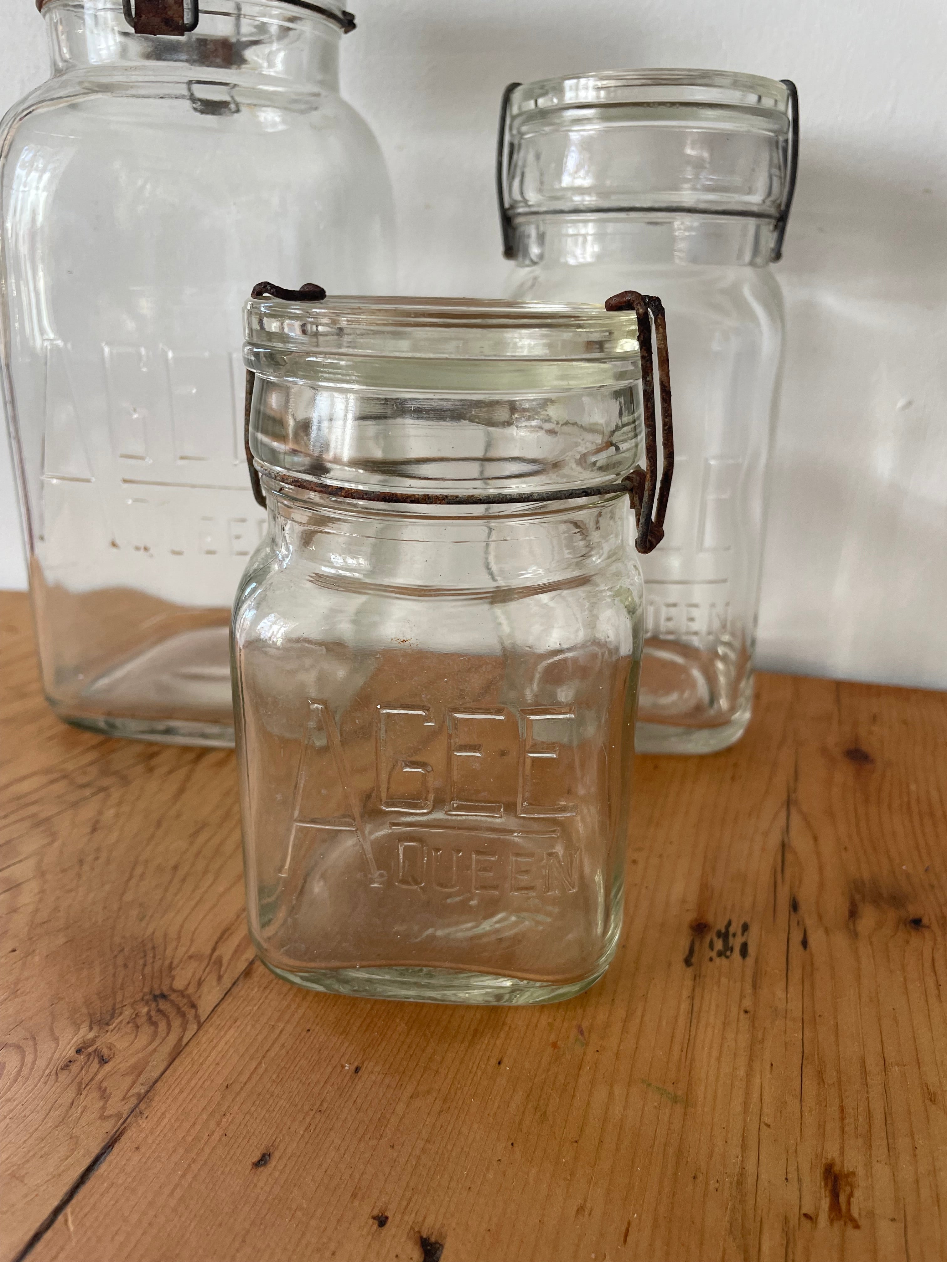 Antique Agee Queen Jars