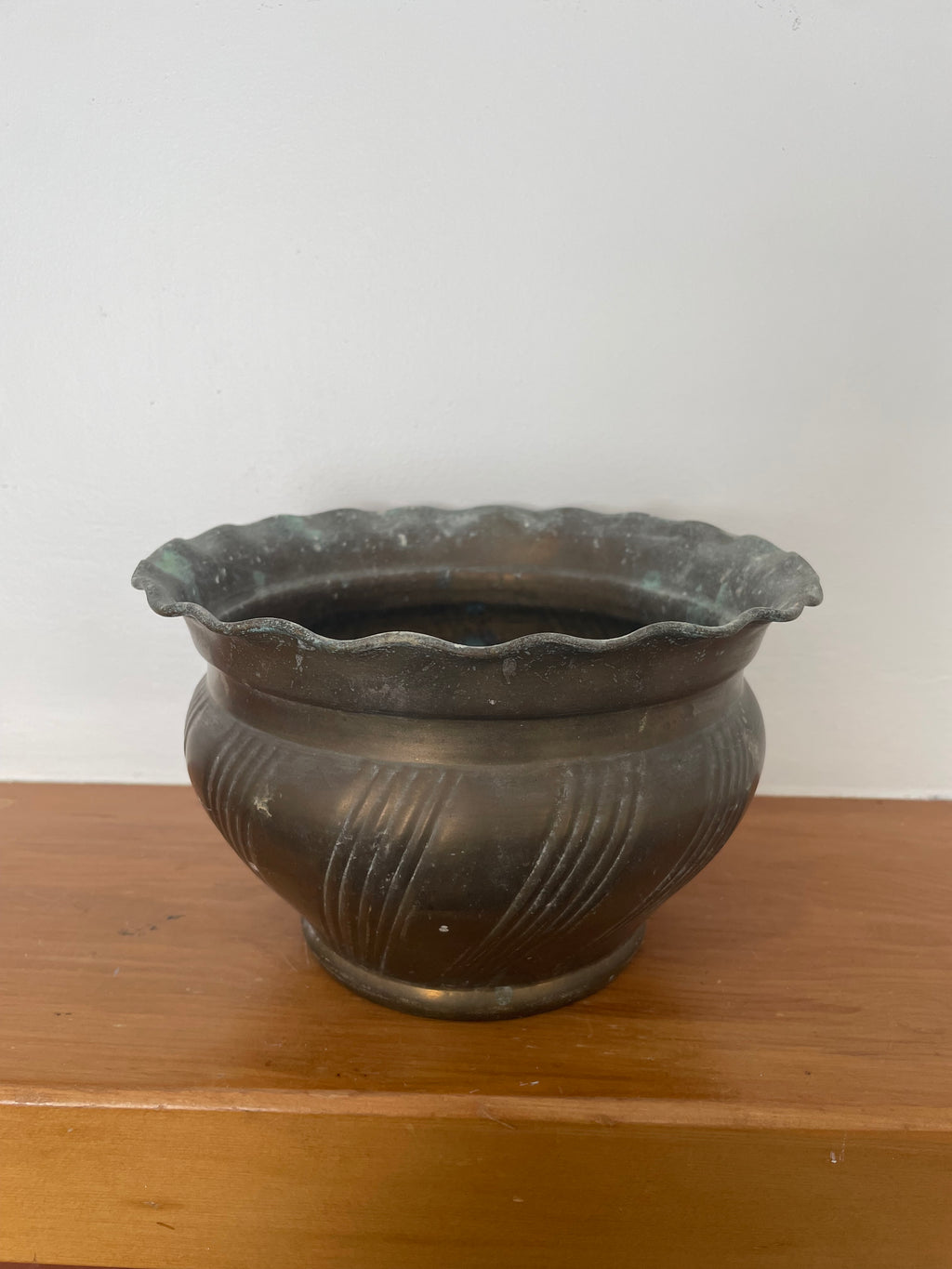 Vintage Brass Planter