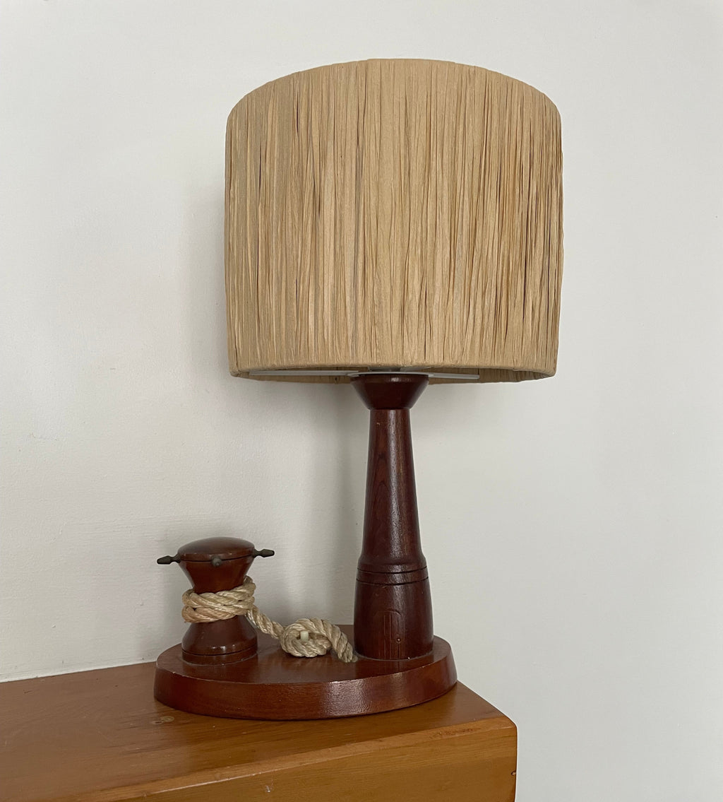 Vintage Maritime Lighthouse Rope Lamp