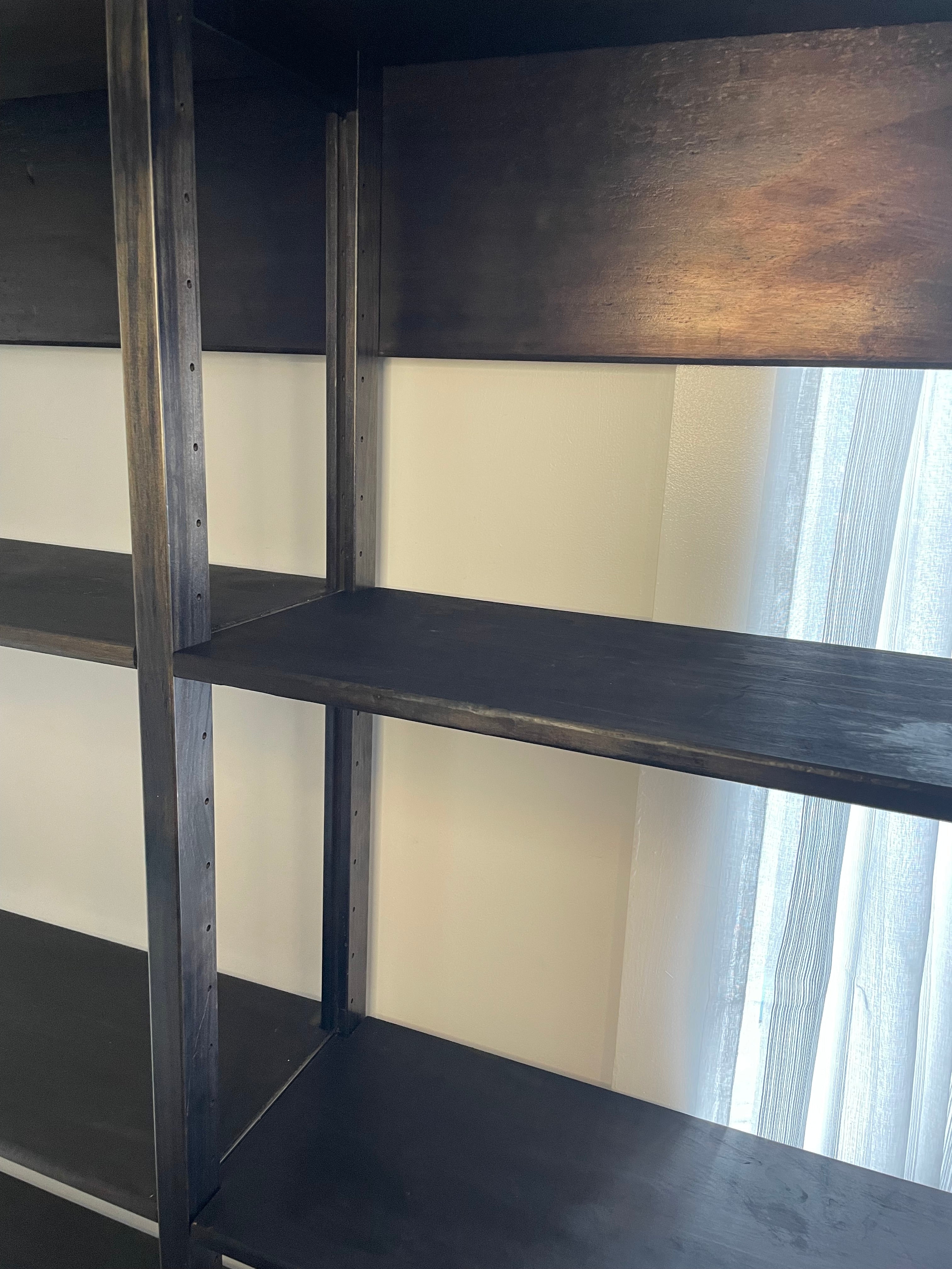 Vintage Black Lundia Shelving
