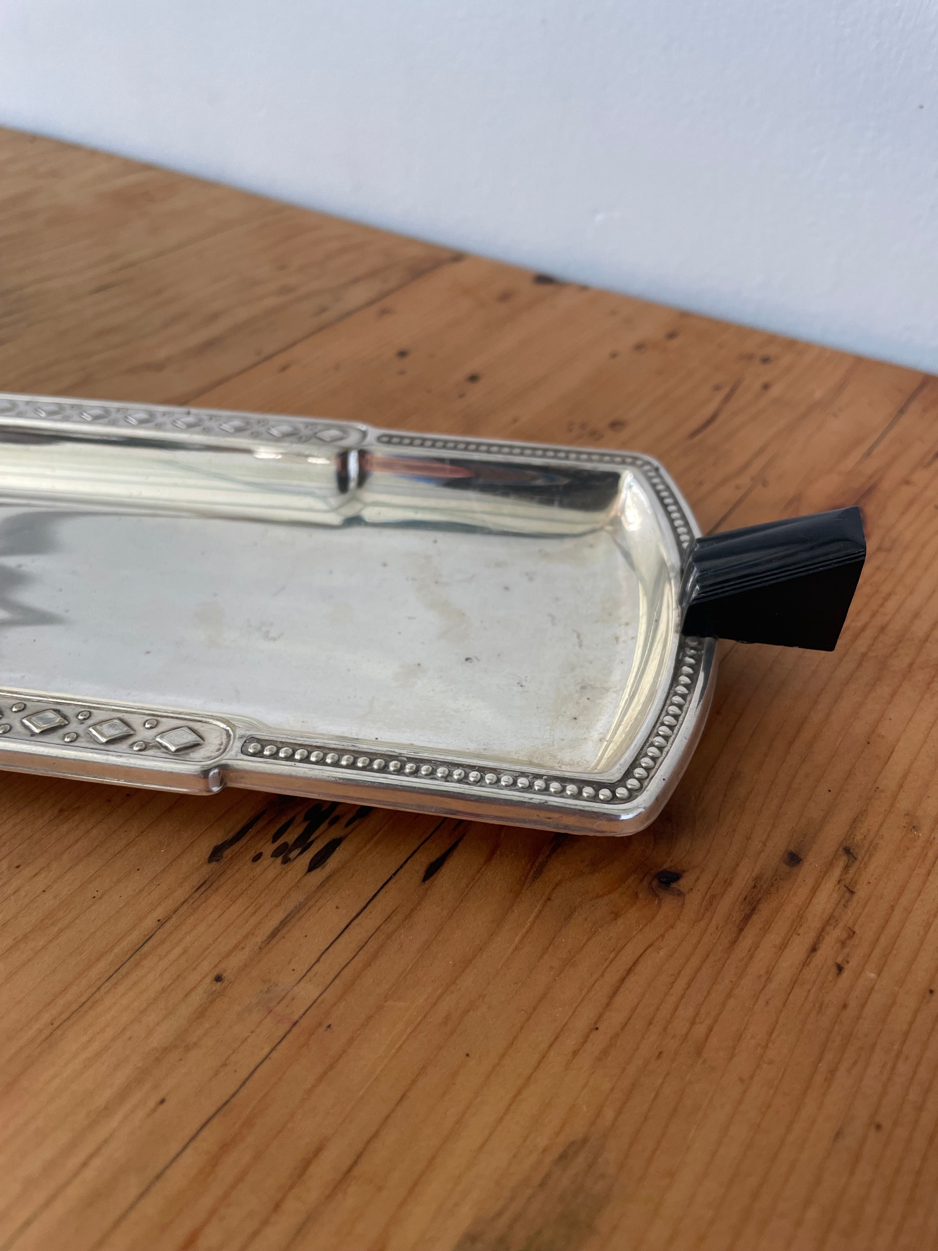 Silver Plated Art Deco Tray