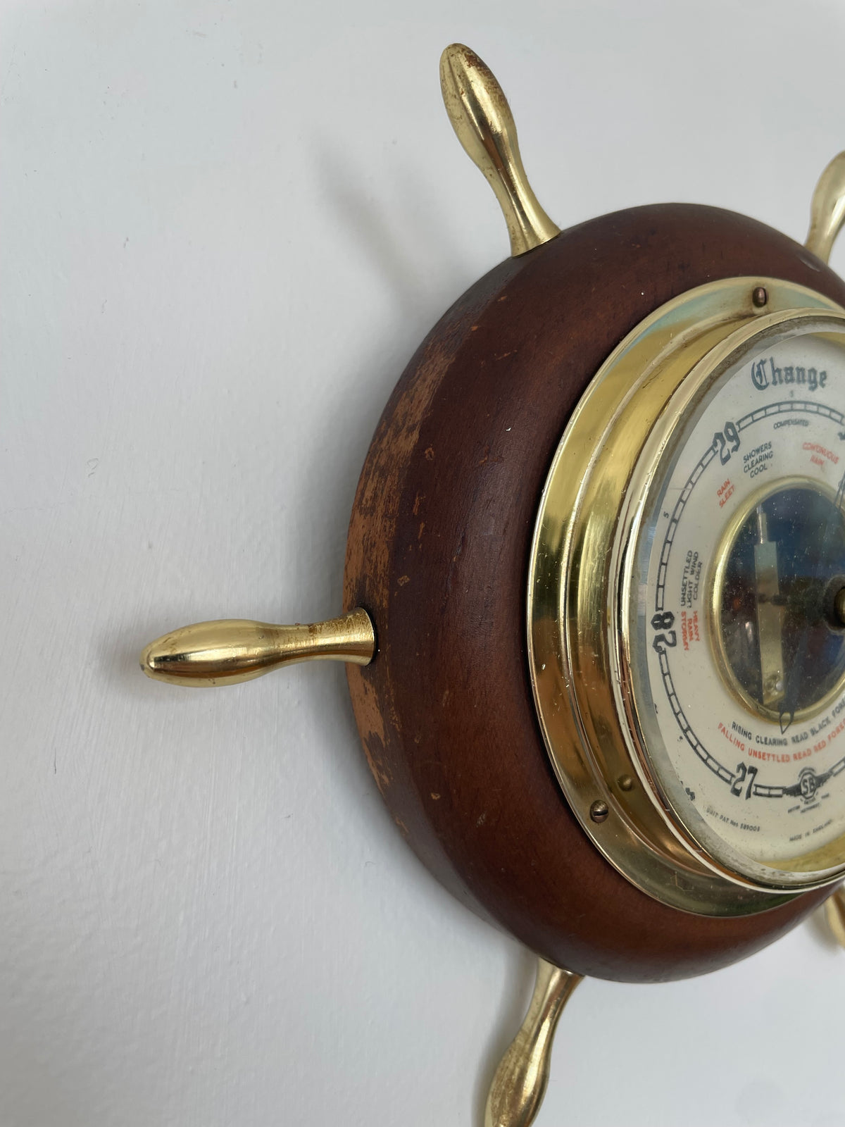 Vintage English Weather Barometer