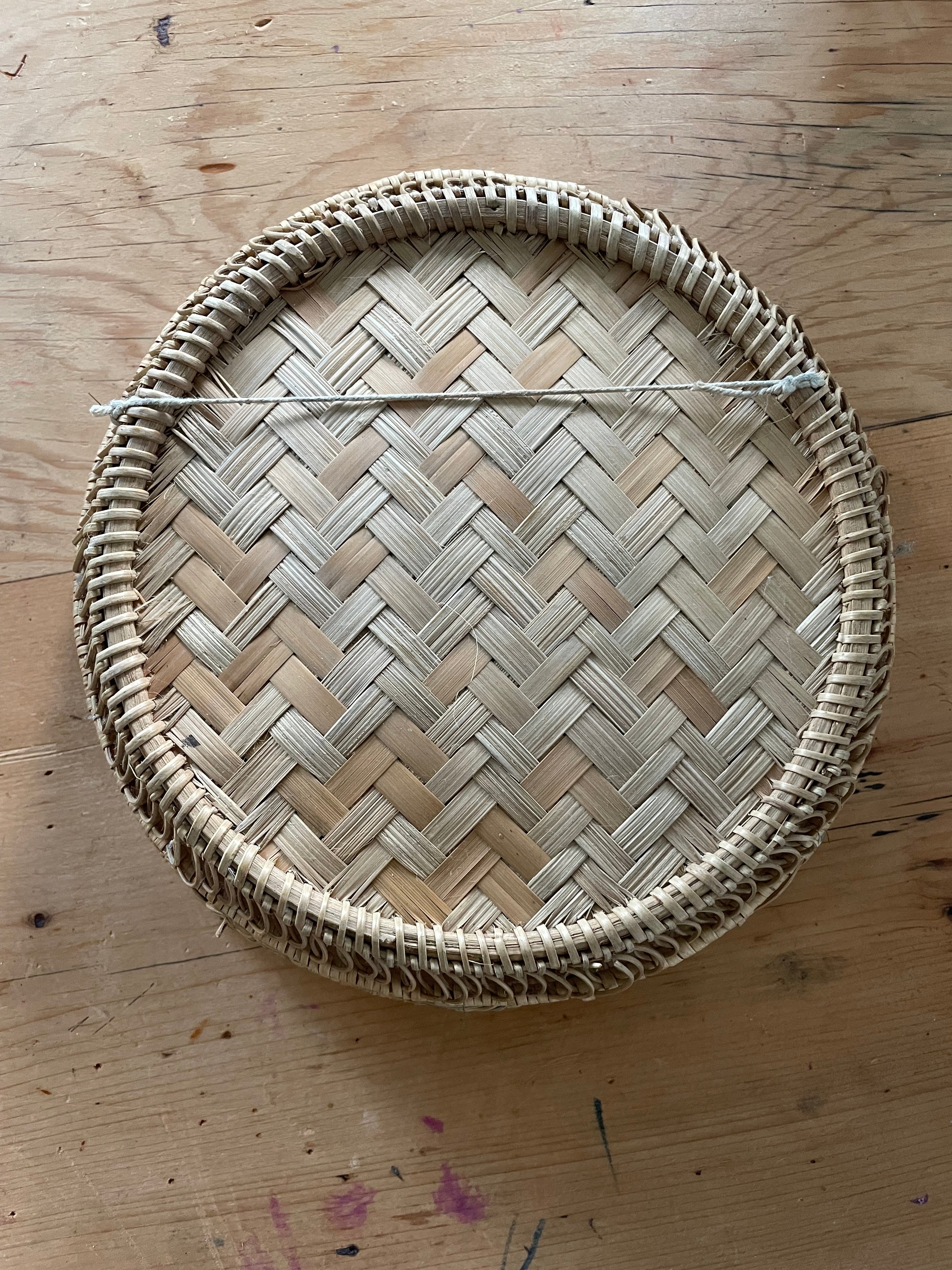 Vintage Cane Basket