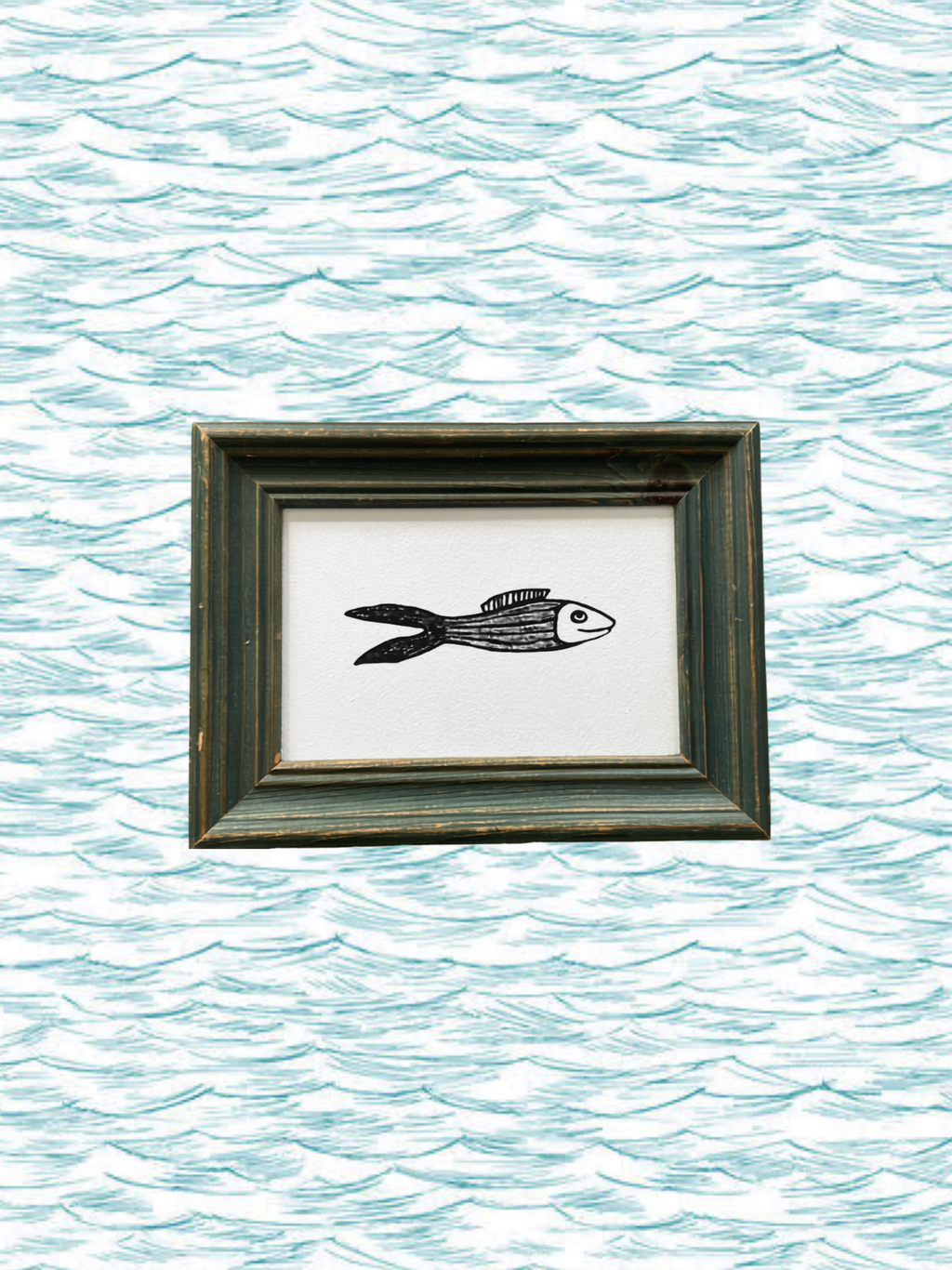 Stripey Fish Painting