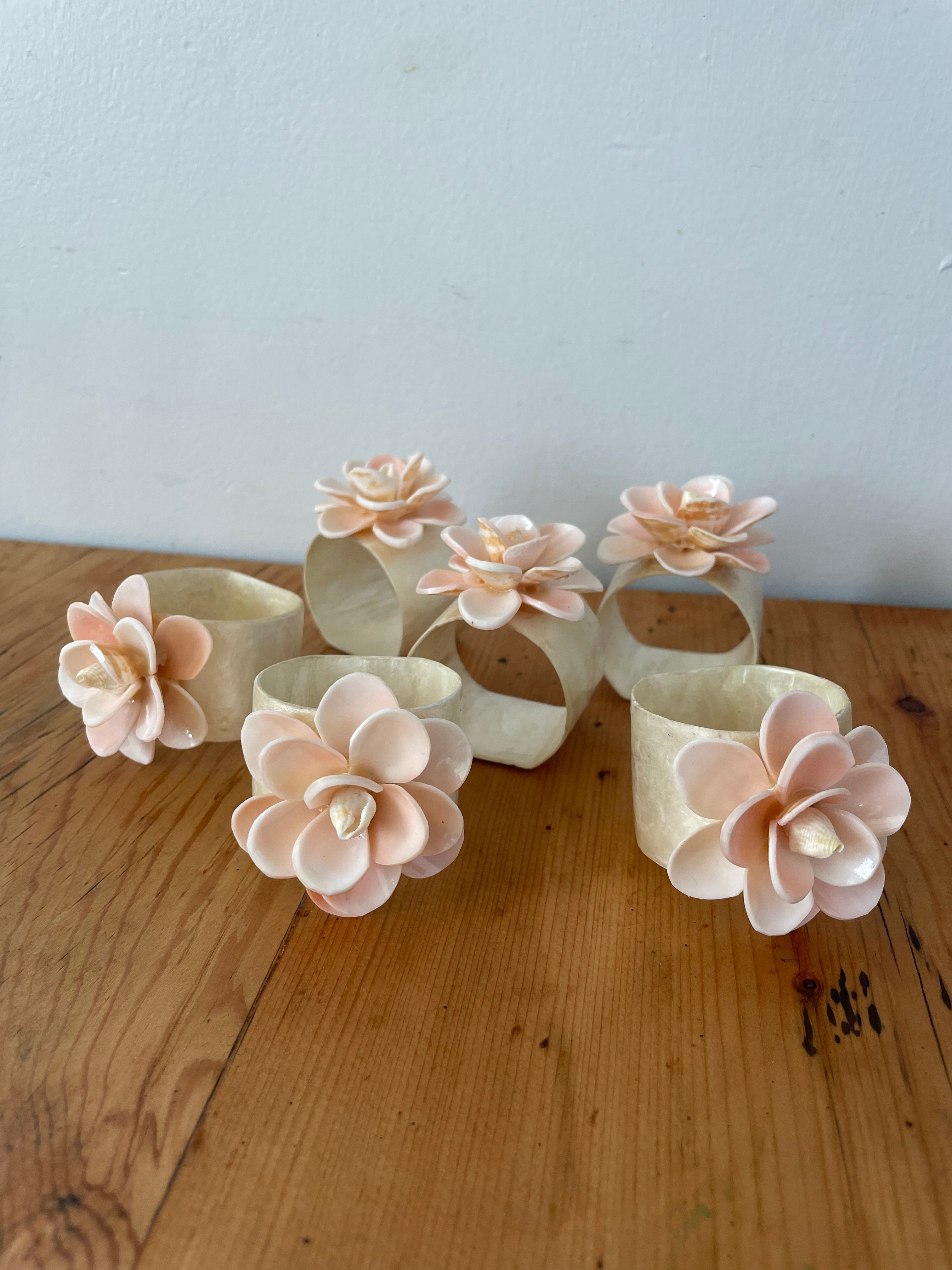 Vintage Capiz Napkin Holders