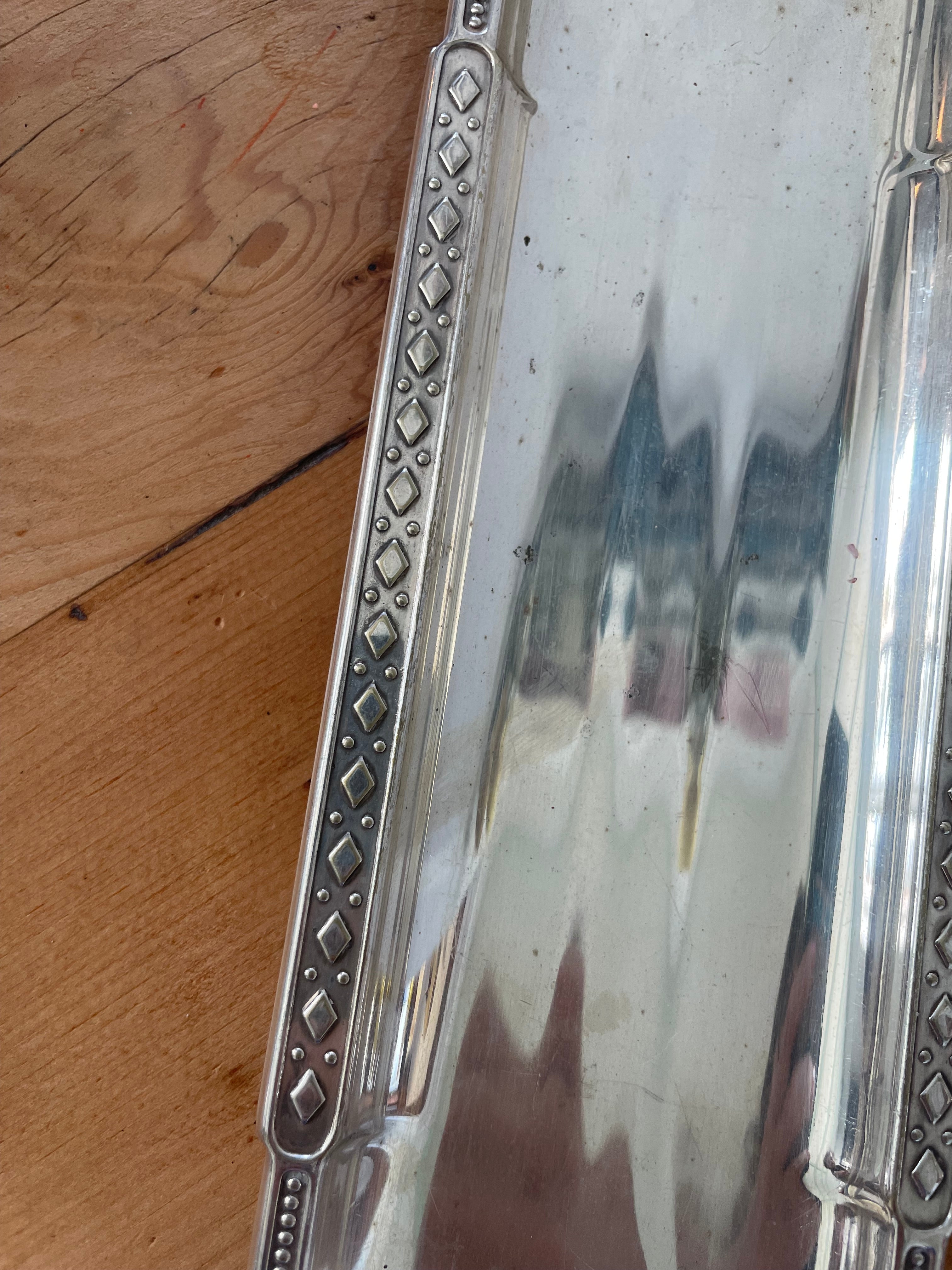 Silver Plated Art Deco Tray
