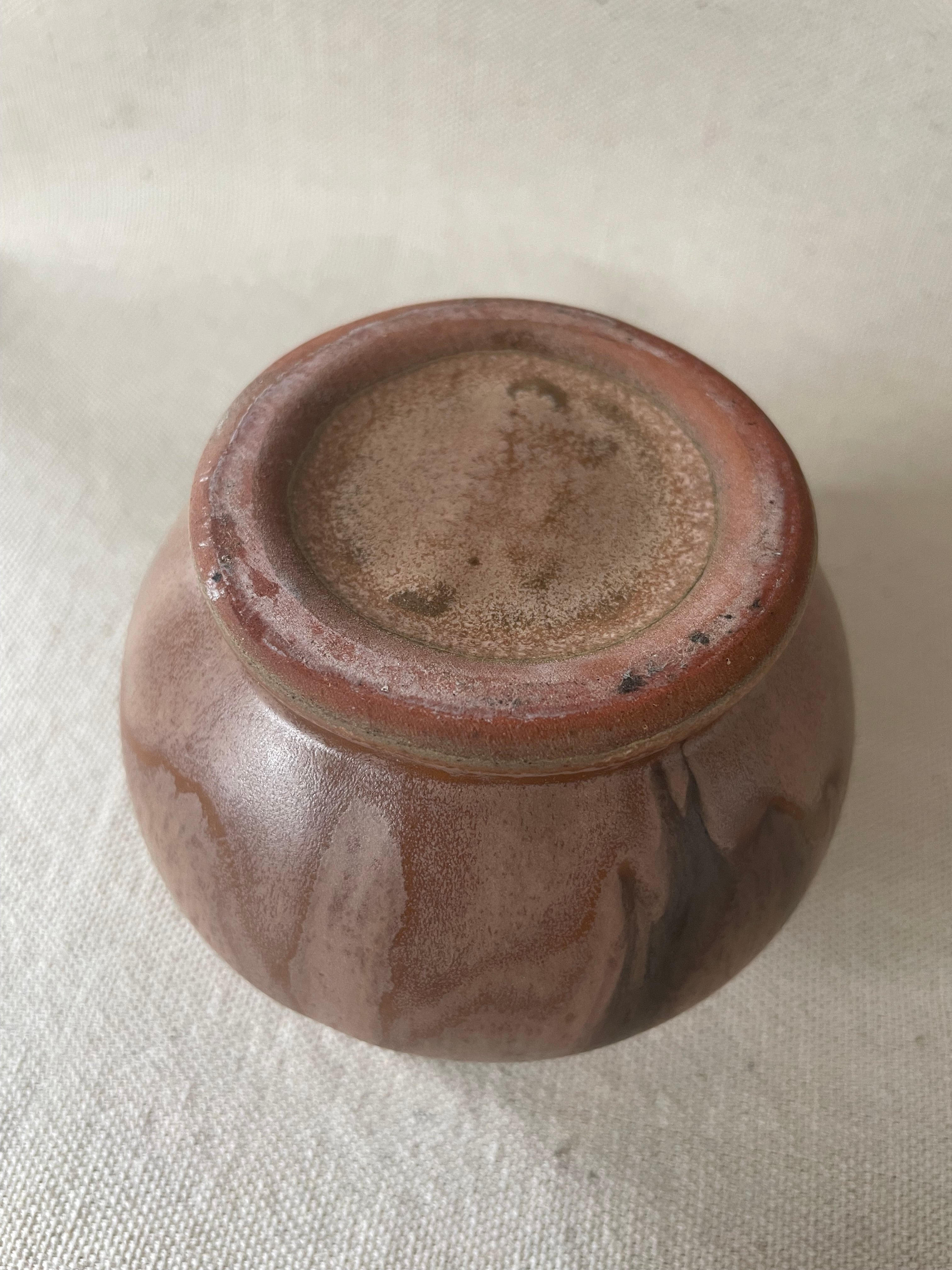 Mocha Drip Glaze Pottery Vessel