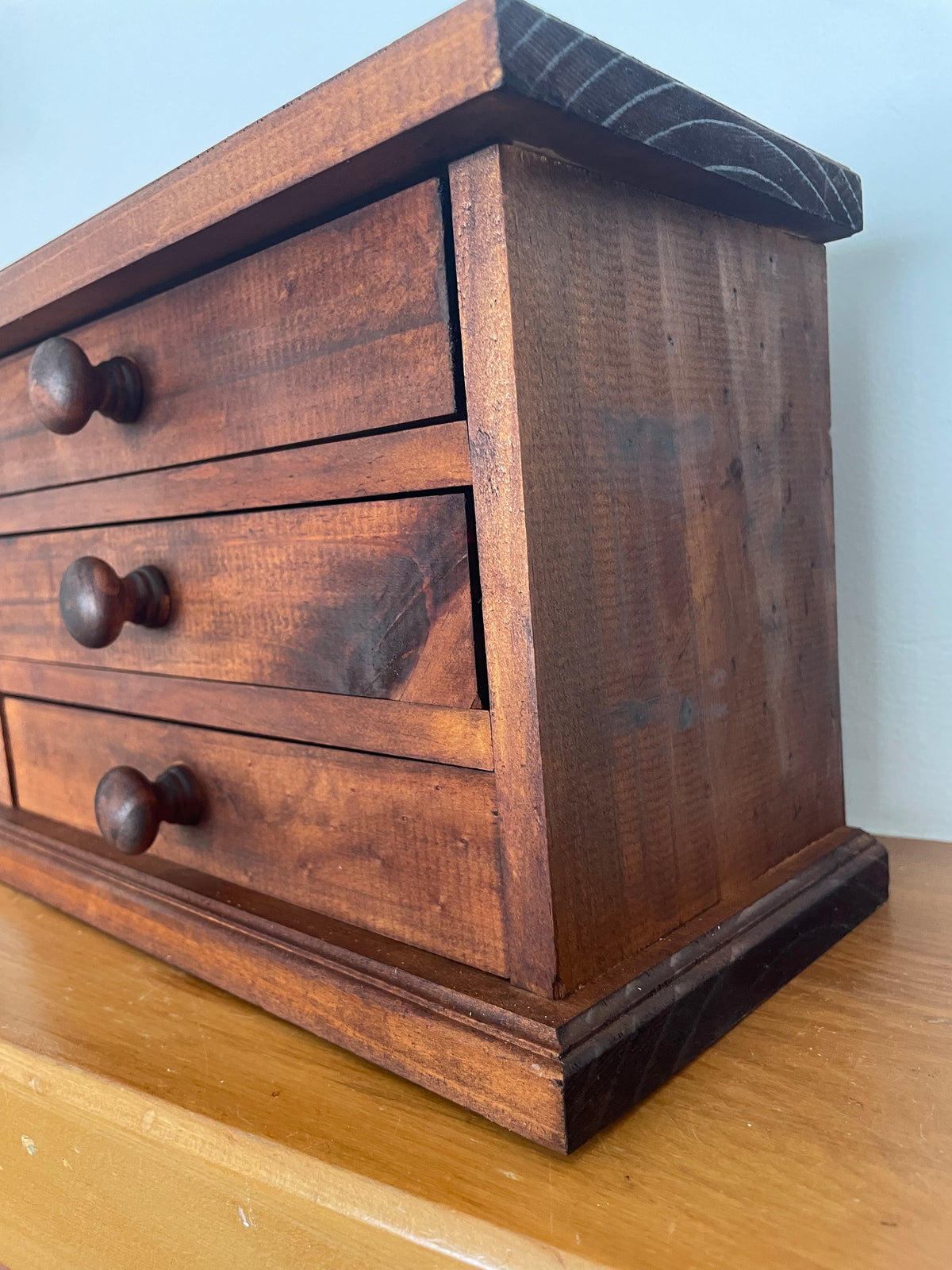 Stained Wooden Drawers