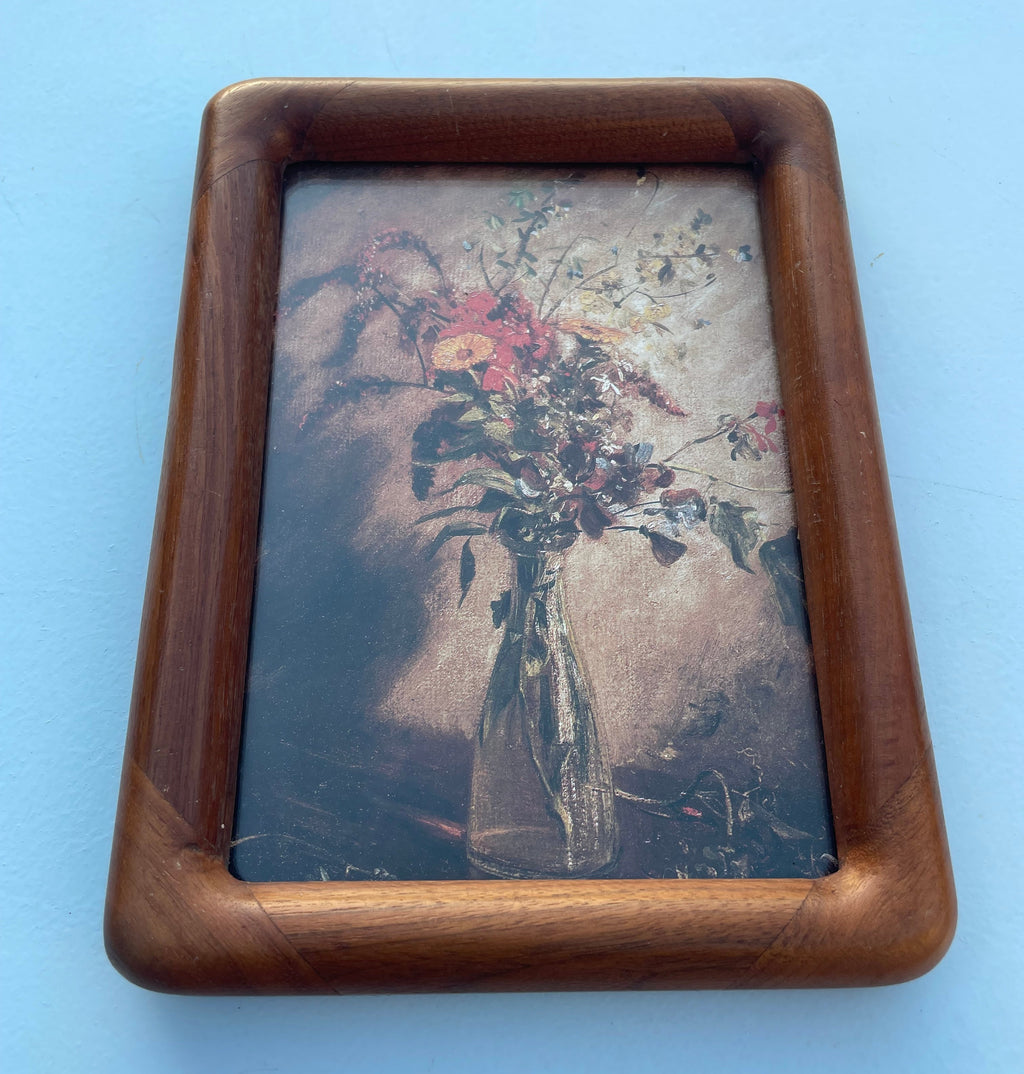 Still Life Print Flowers In Bottle