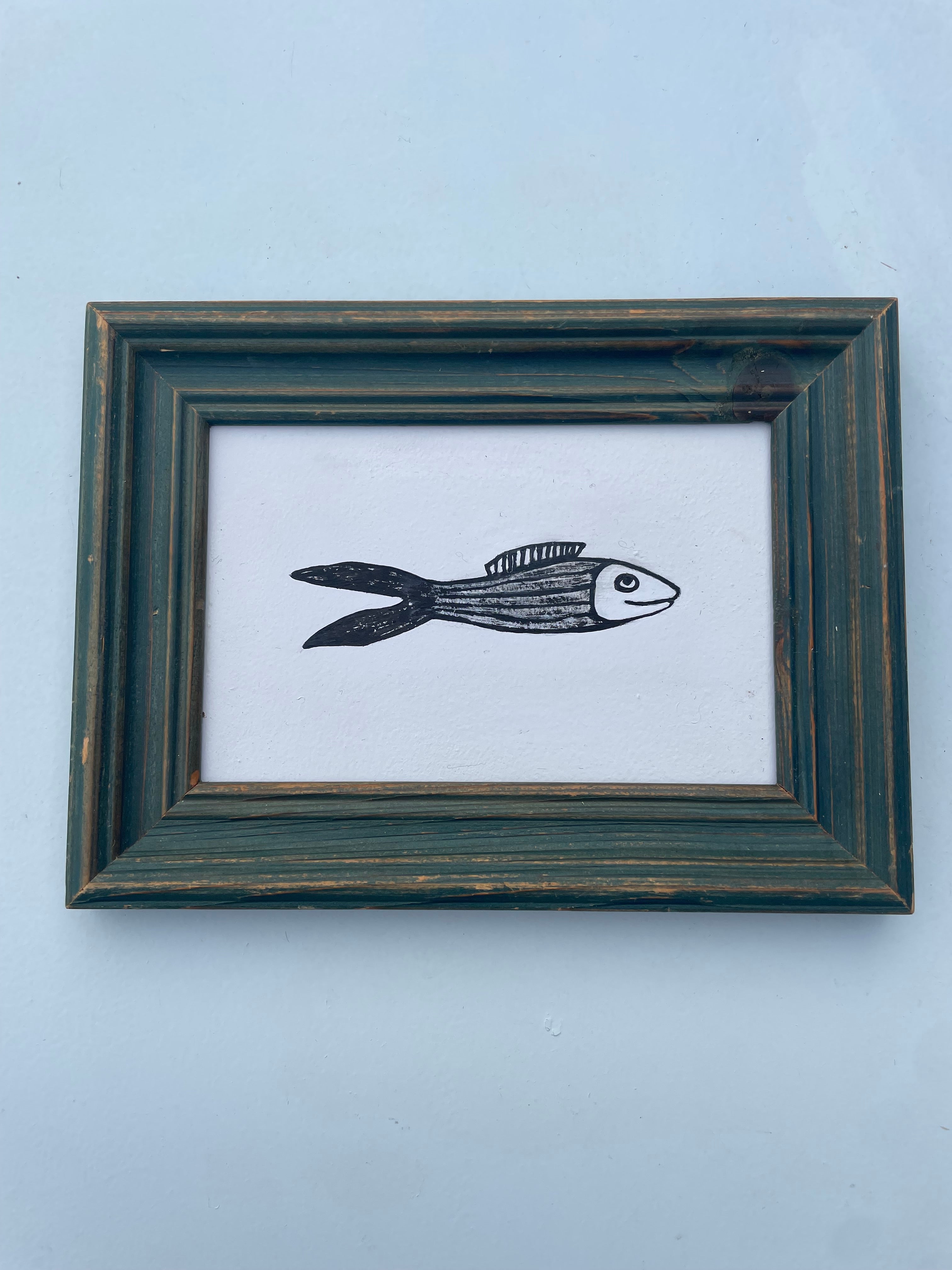 Stripey Fish Painting