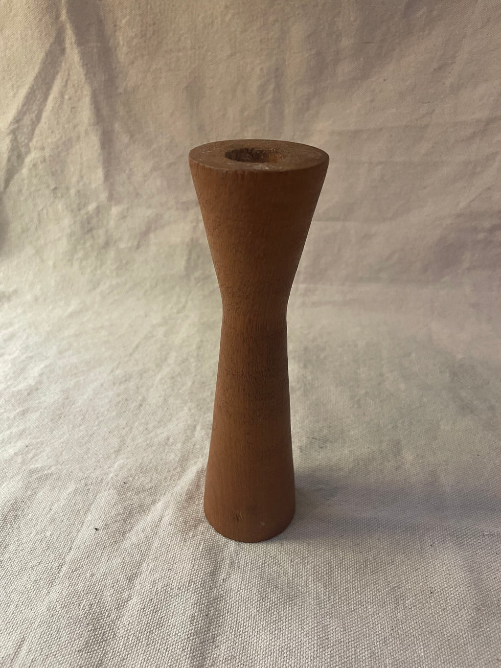 Mid Century Wooden Candleholder