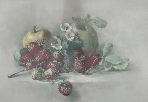 Antique Still Life With Strawberries