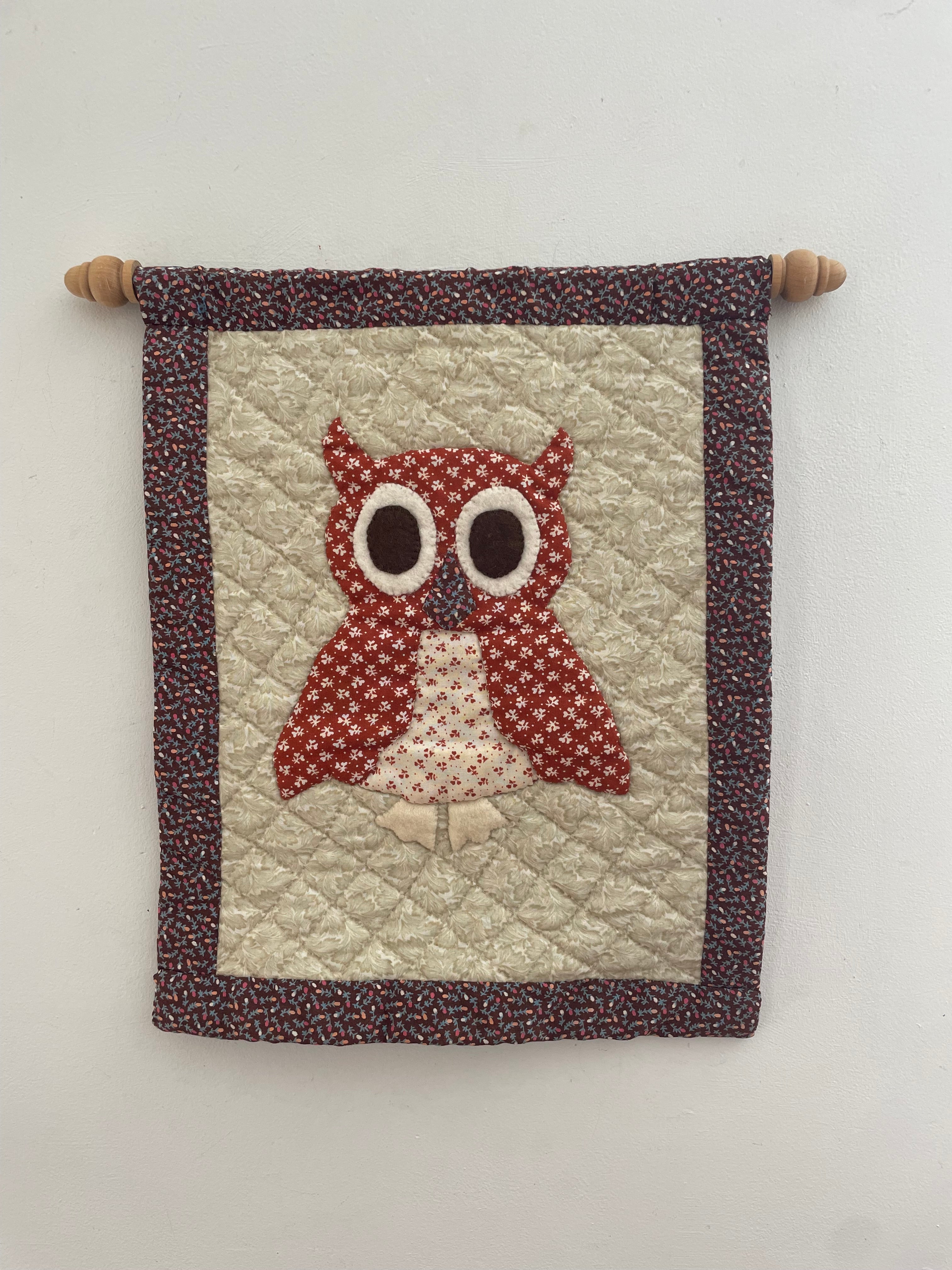 Vintage Quilted Owl