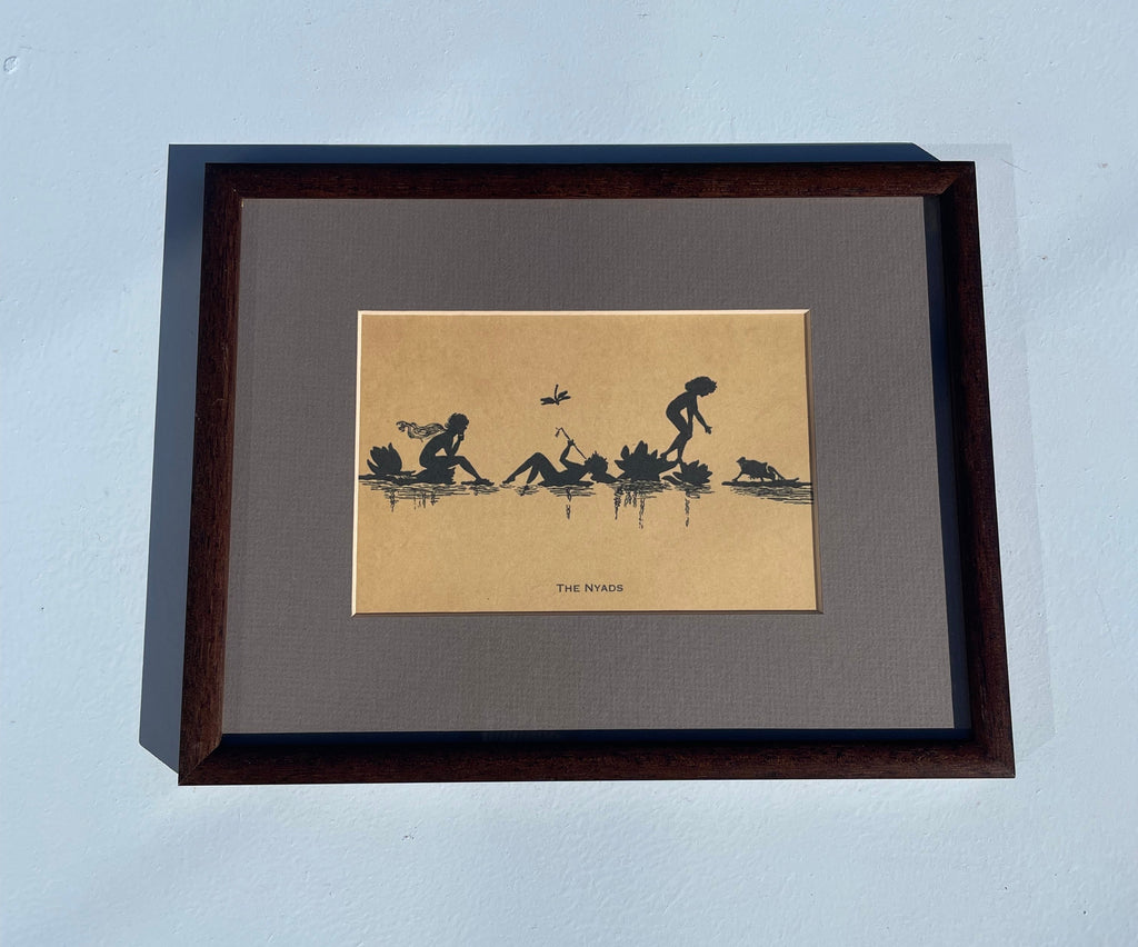 Framed Nyad Silhouette Print