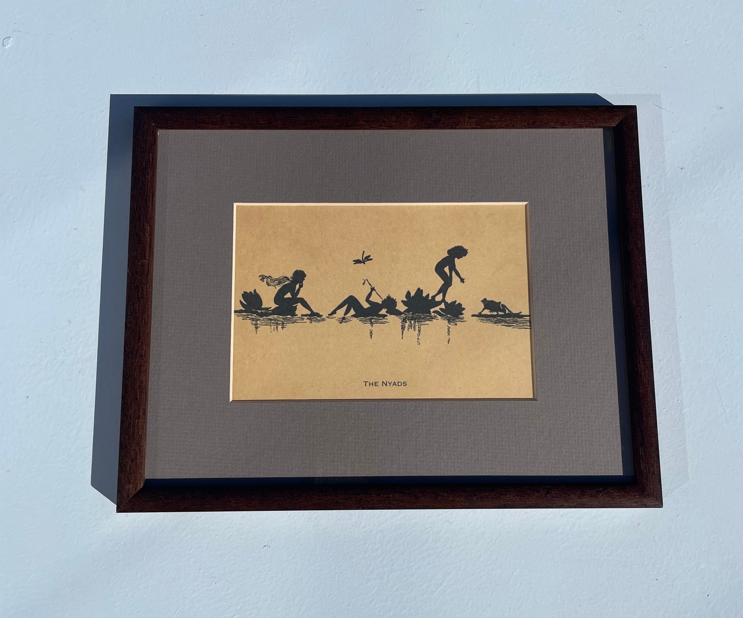 Framed Nyad Silhouette Print