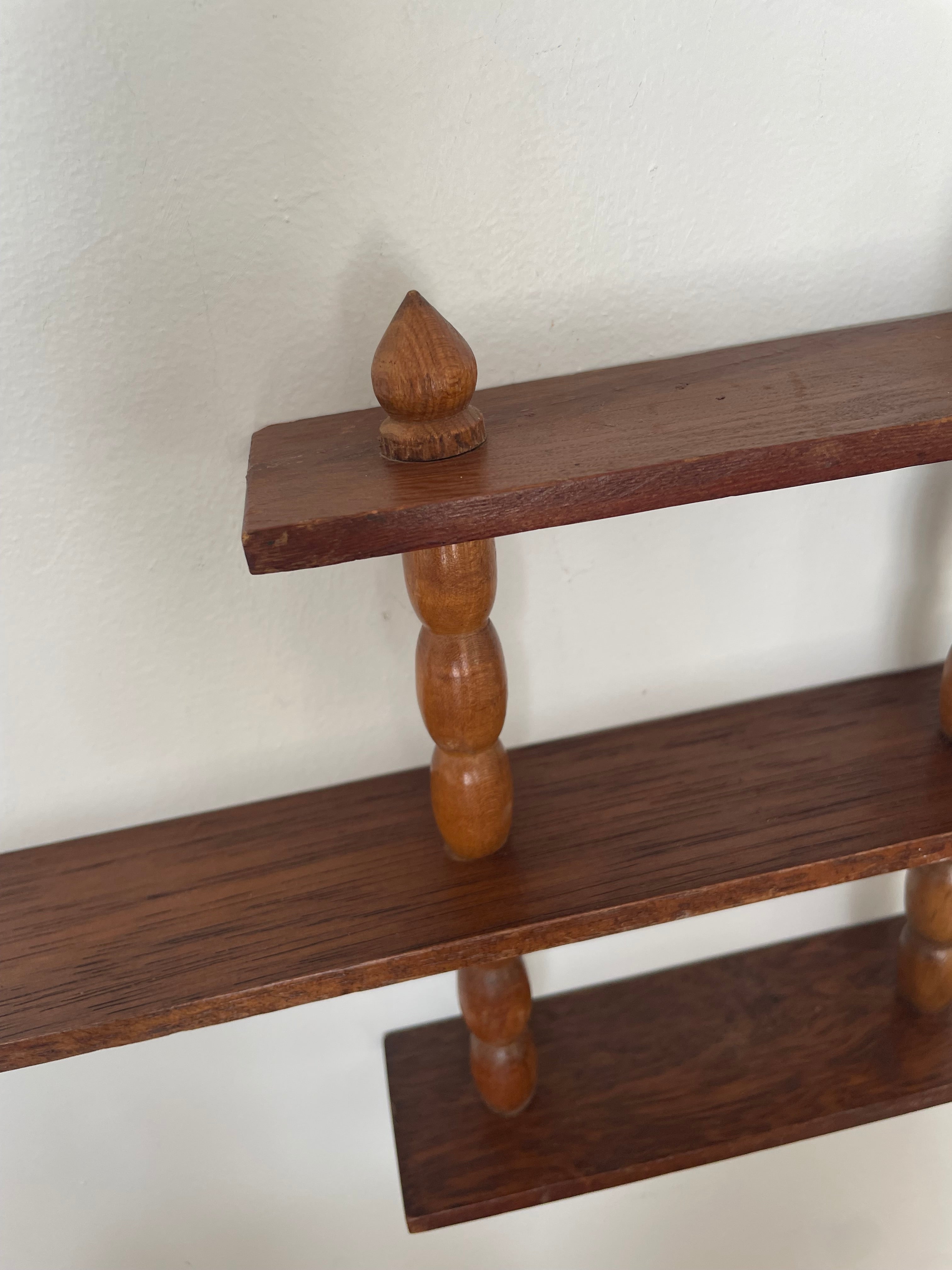 Mid Century Wooden Shelf - EMPTY