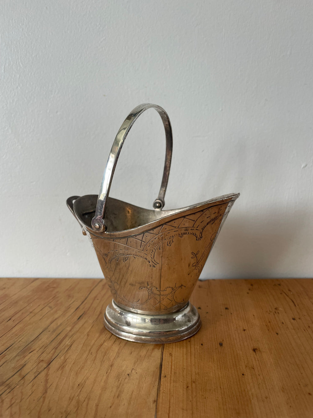 Silver Plated Coal Scuttle
