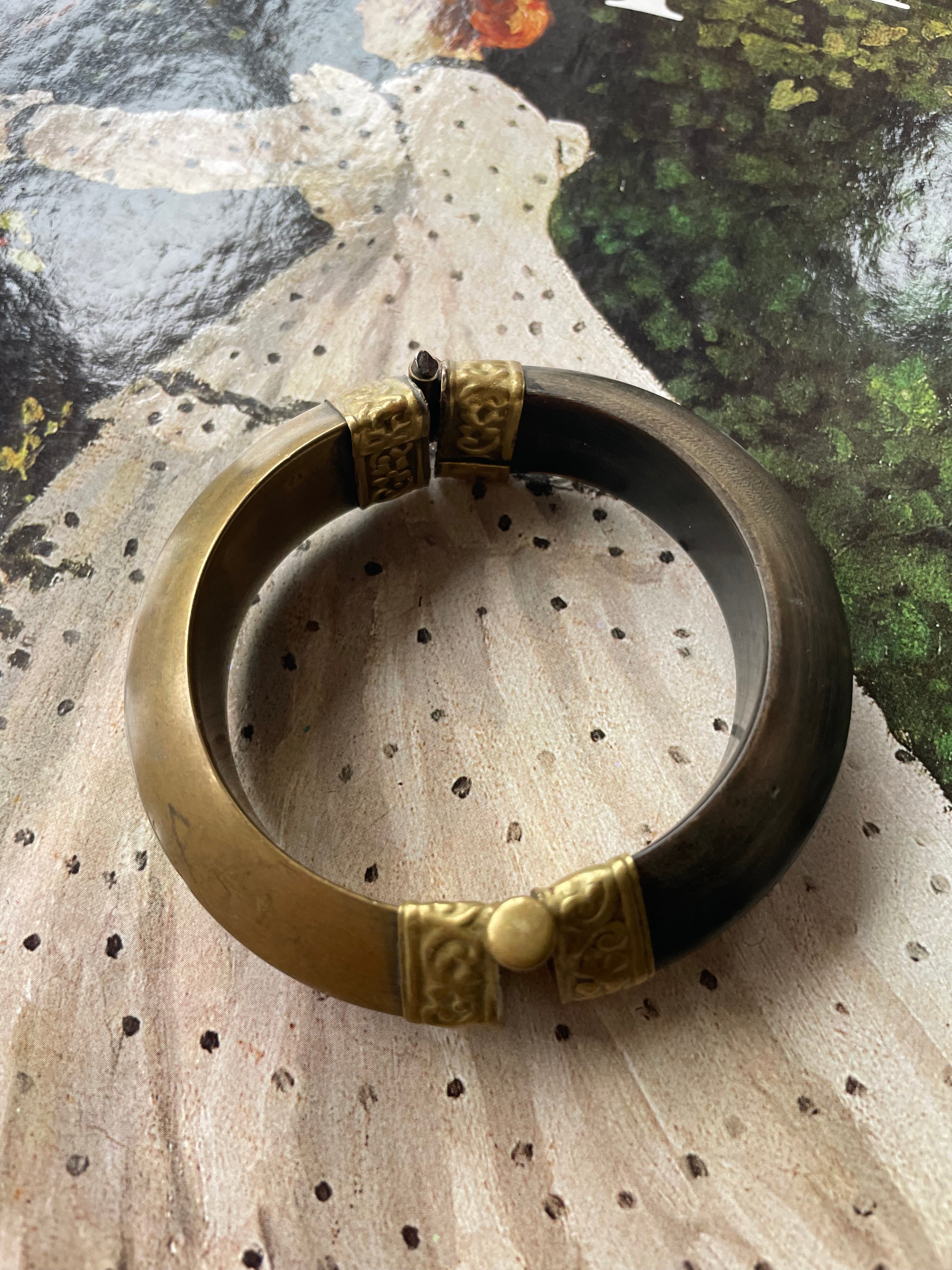 Brass and Horn Bangle