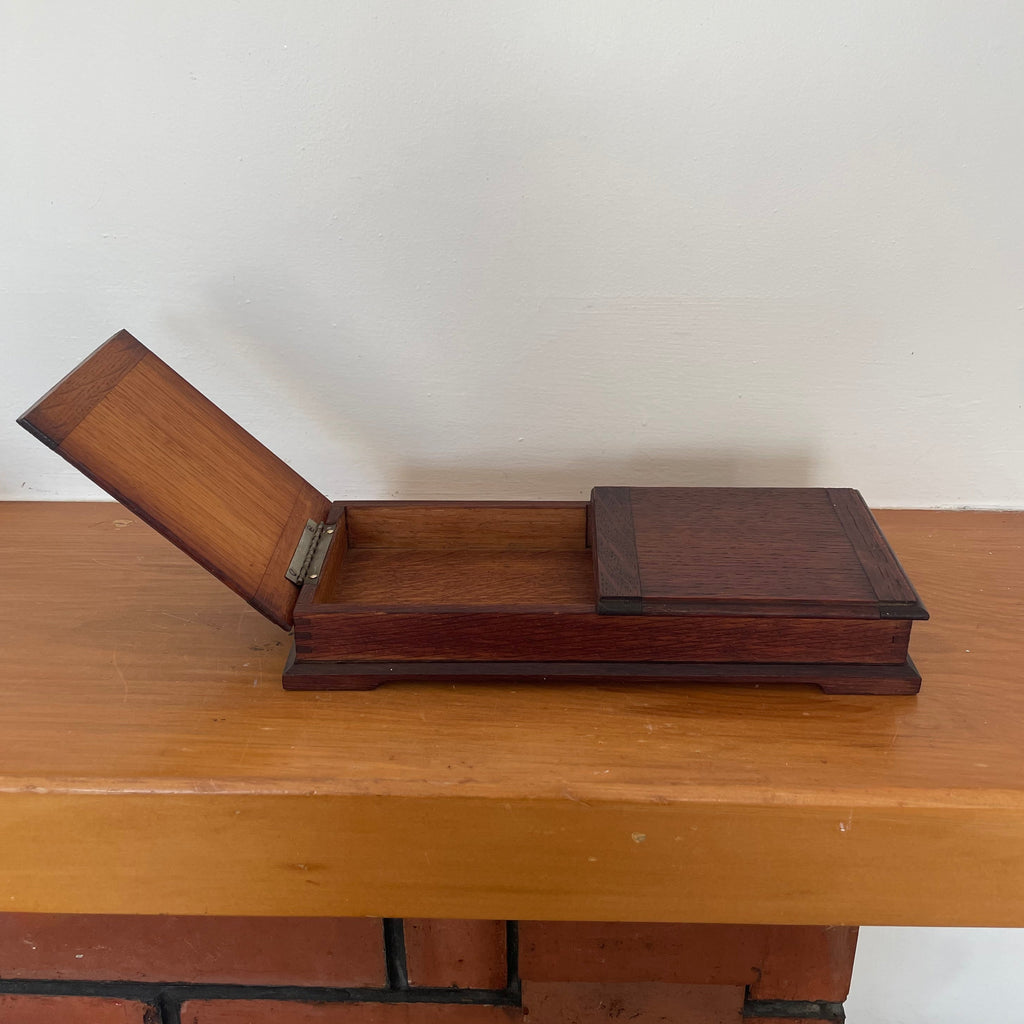 Vintage Oak Keepsake Box