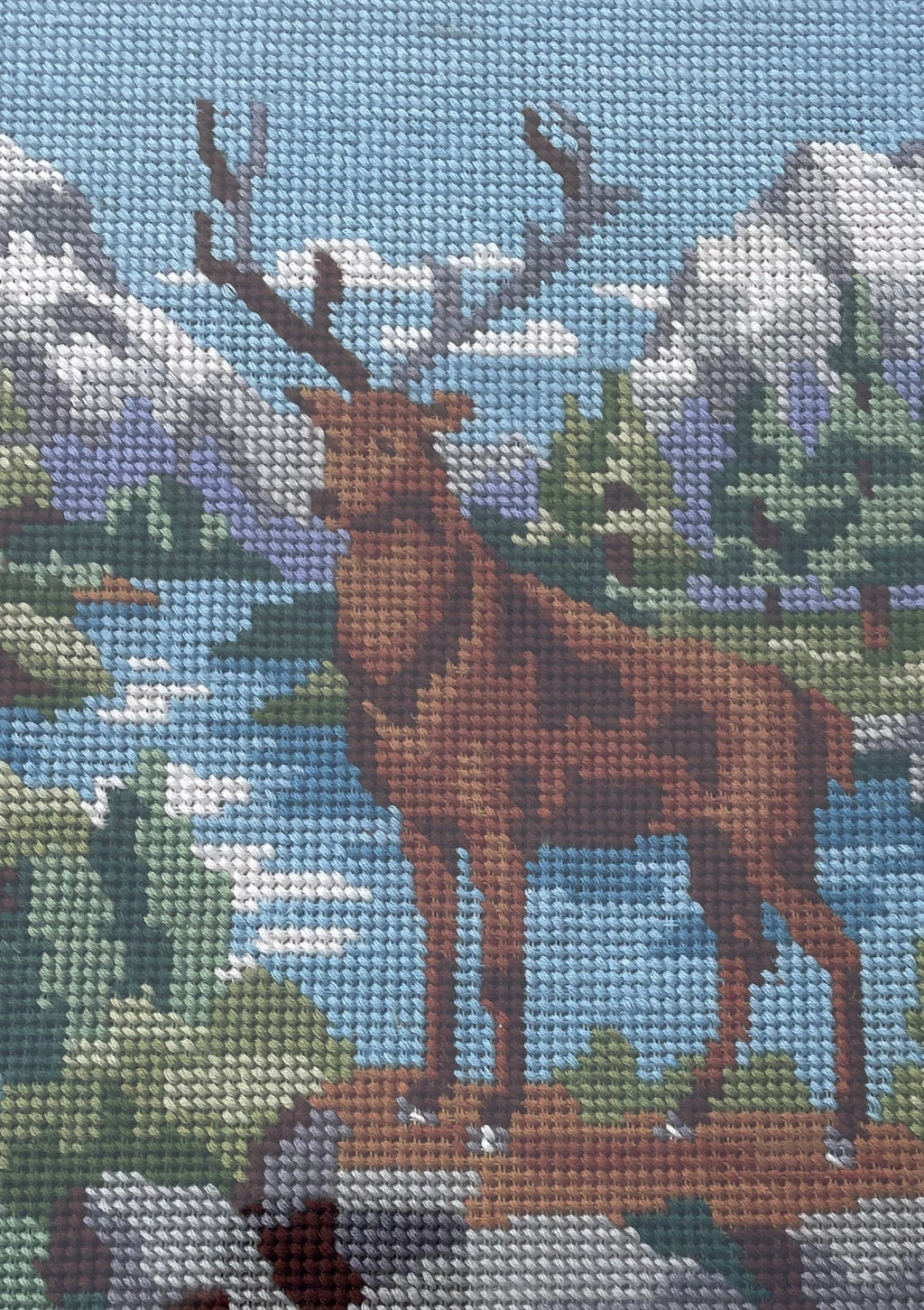 Vintage Stag Embroidery