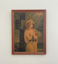 Vintage Woman On Cross Print