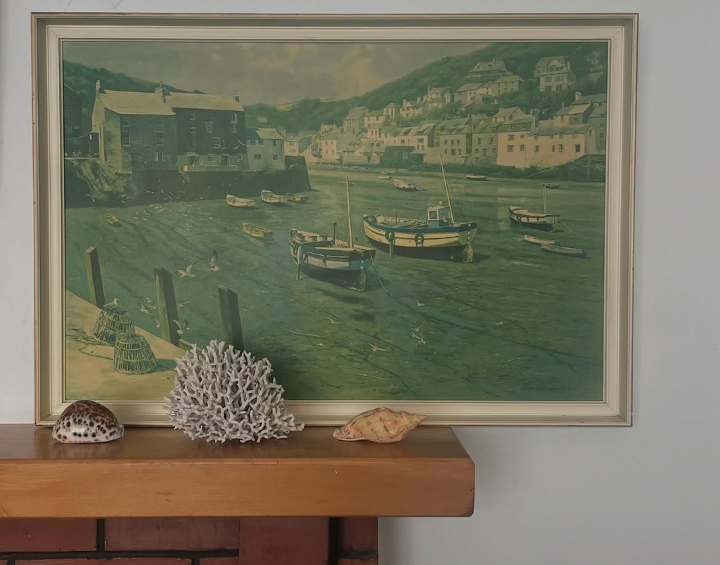 Large Cornwall Boat Print