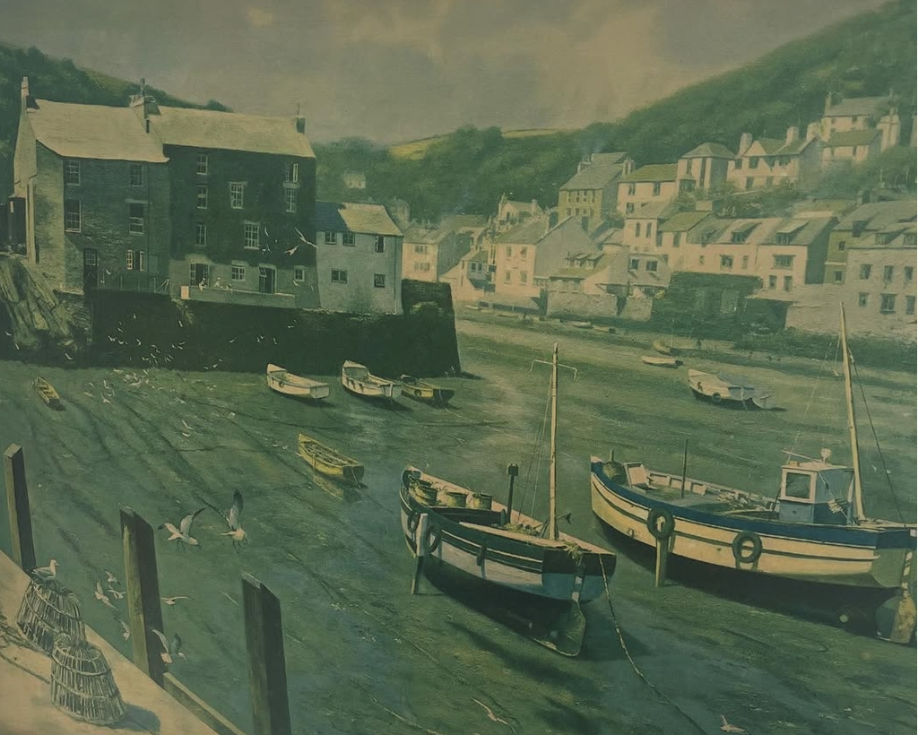 Large Cornwall Boat Print