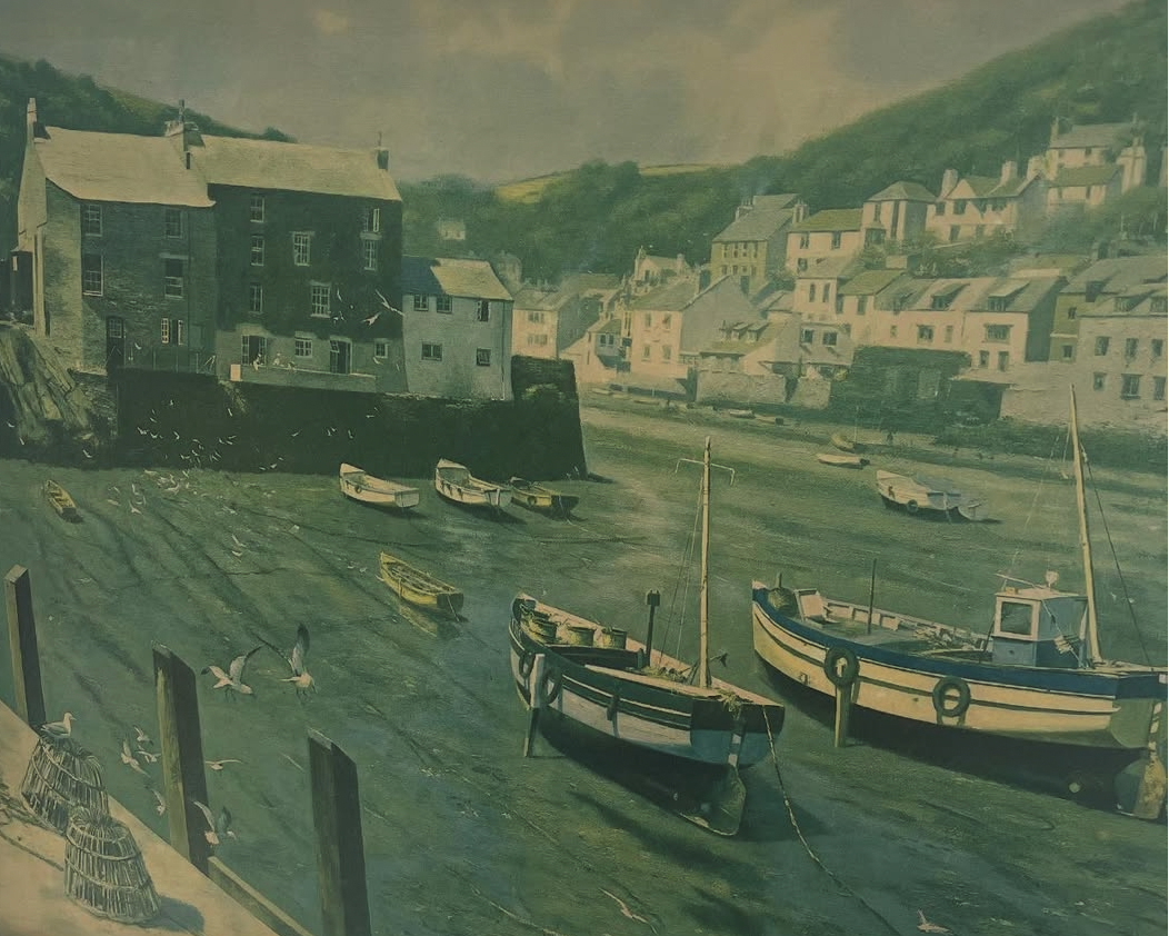 Large Cornwall Boat Print