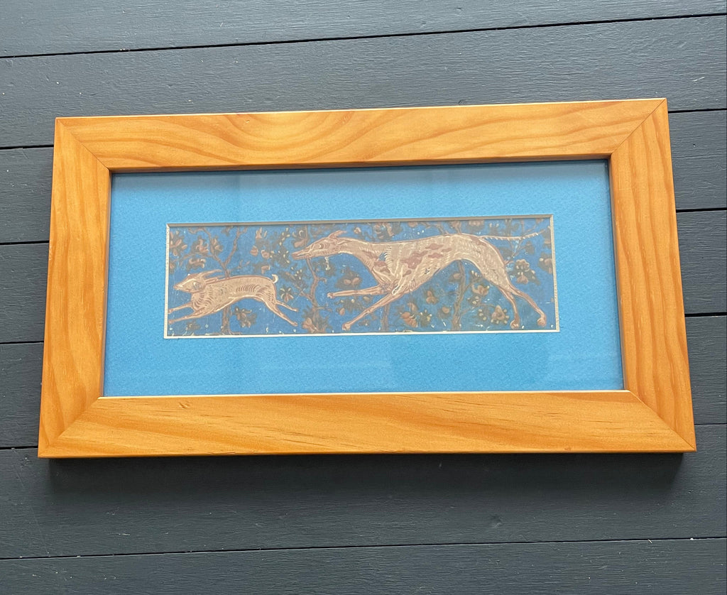 Folk Art Rabbit & Hound Print