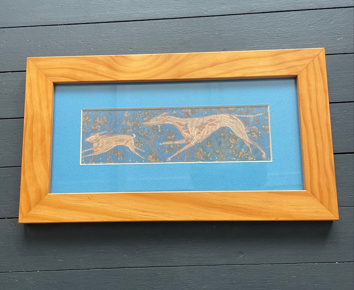 Folk Art Rabbit & Hound Print