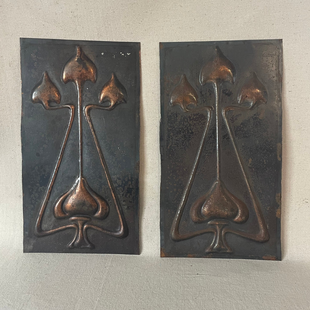 Art Nouveau Copper Plate