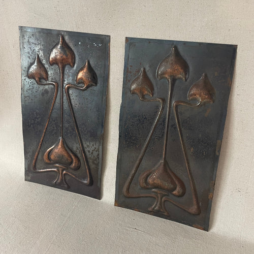 Art Nouveau Copper Plate
