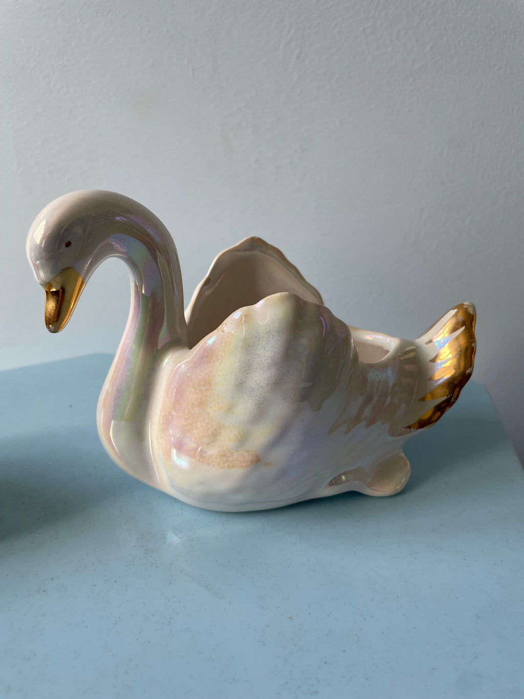 Vintage Swan Pair