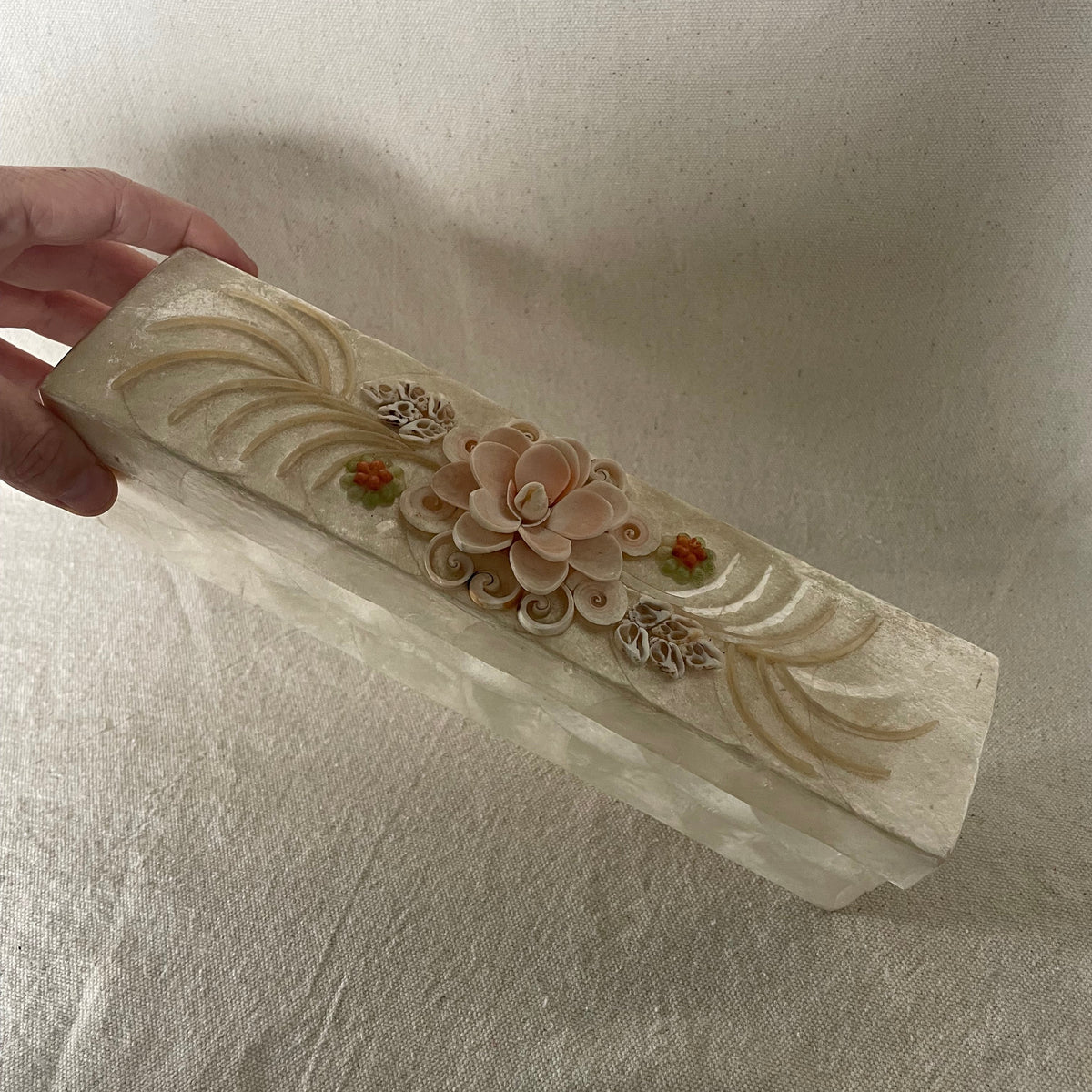 Circa 1970s Capiz Shell Jewelry Box
