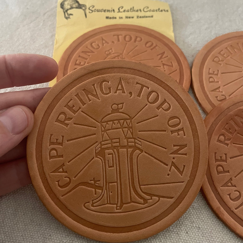 Vintage Lighthouse Coasters x4