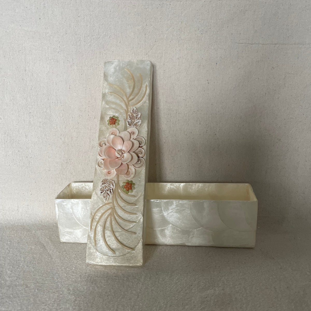 Circa 1970s Capiz Shell Jewelry Box