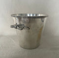 Vintage Bow Handle Silver-Plated Ice Bucket