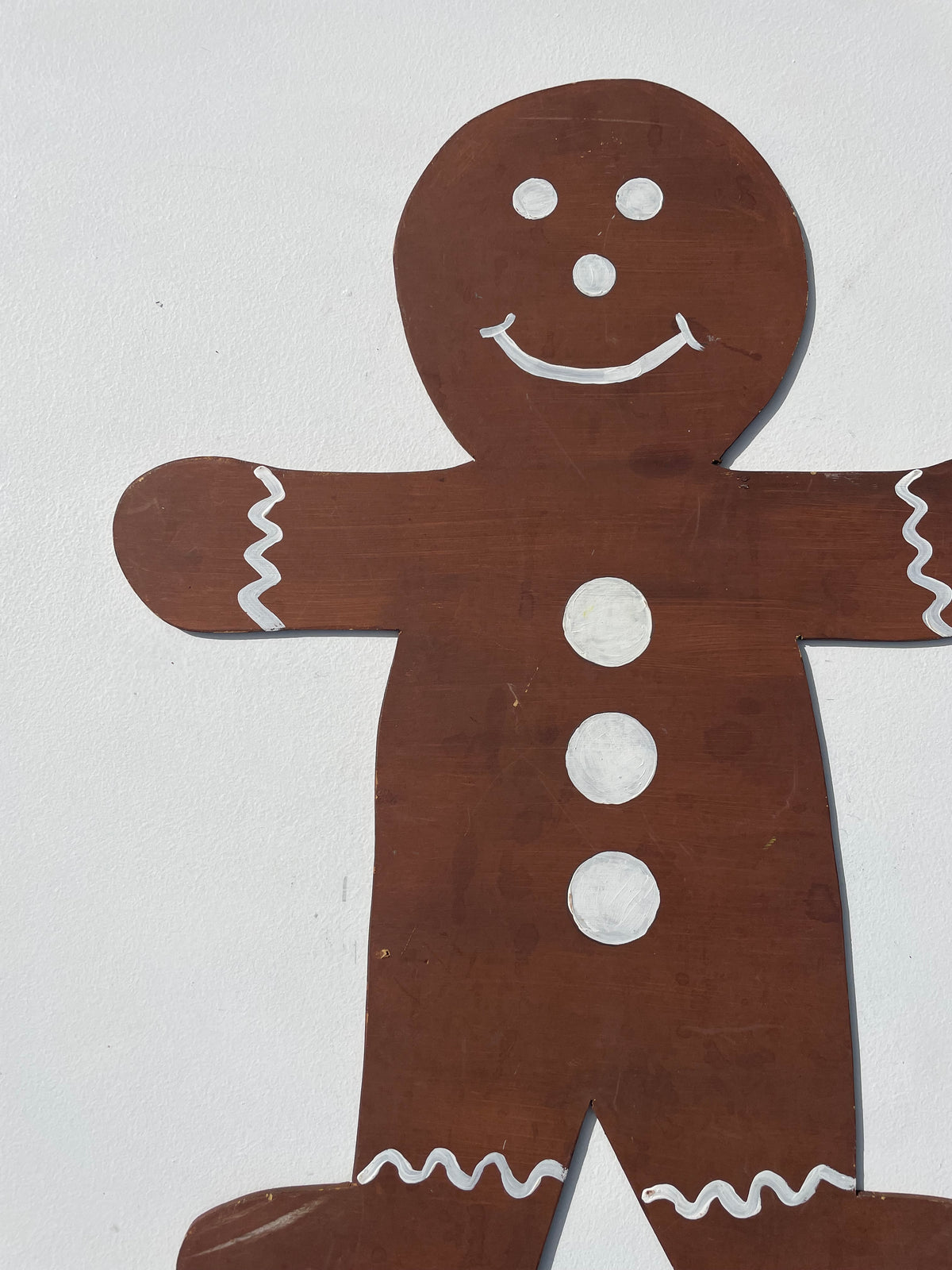 Large Vintage Wooden Ginger Bread Man