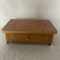 Vintage Italian Sorrento Inlaid Marquetry Music Box - Swiss Movement