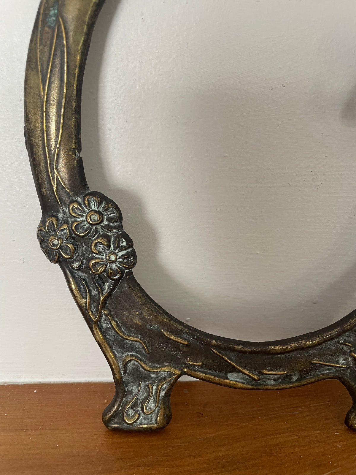 Art Nouveau Brass Frame