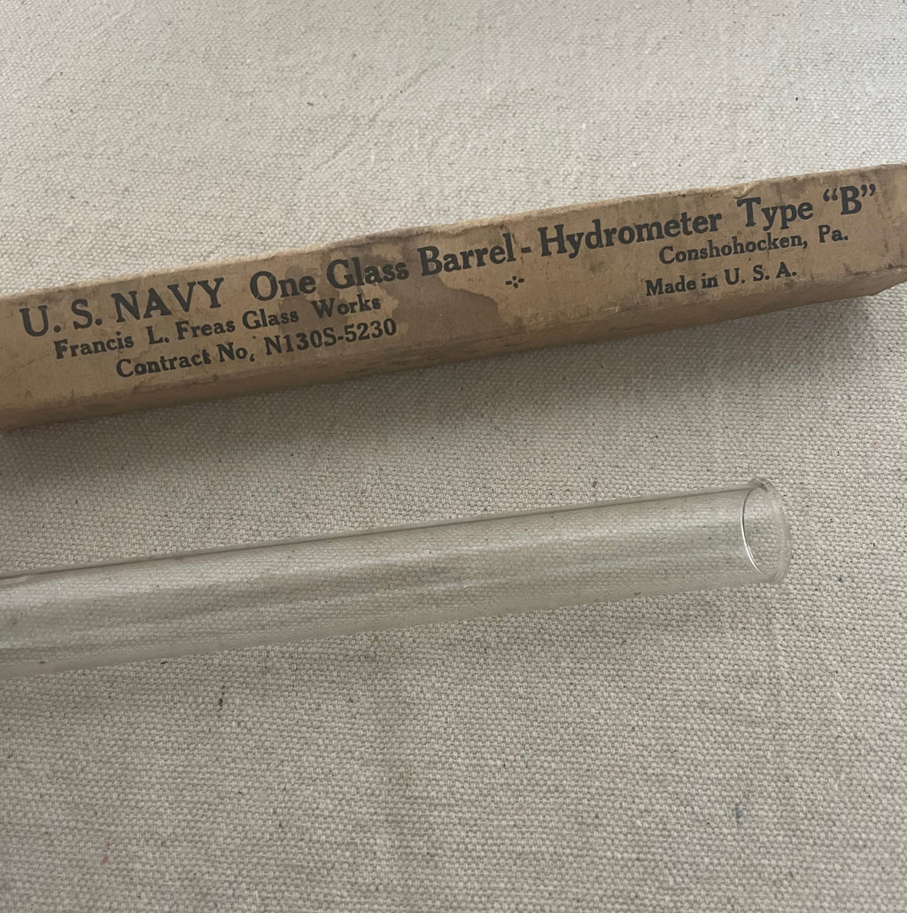 Glass Barrel Hydrometer Type B - Vintage Military Surplus
