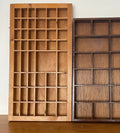 Vintage Light Timber Printers Tray / Shadow Box