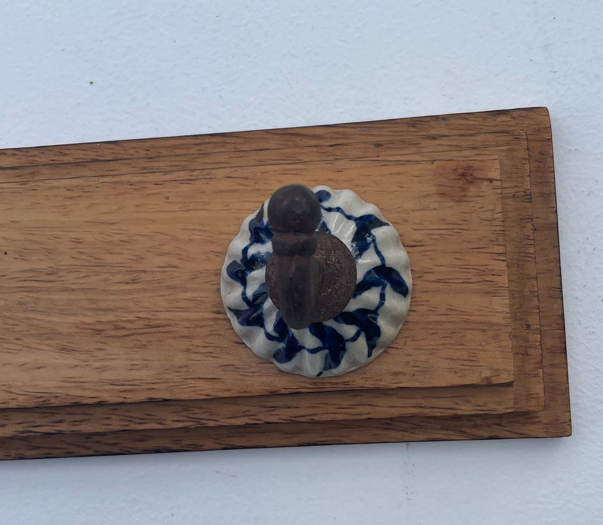 Vintage Blue And White Wall Hook rack