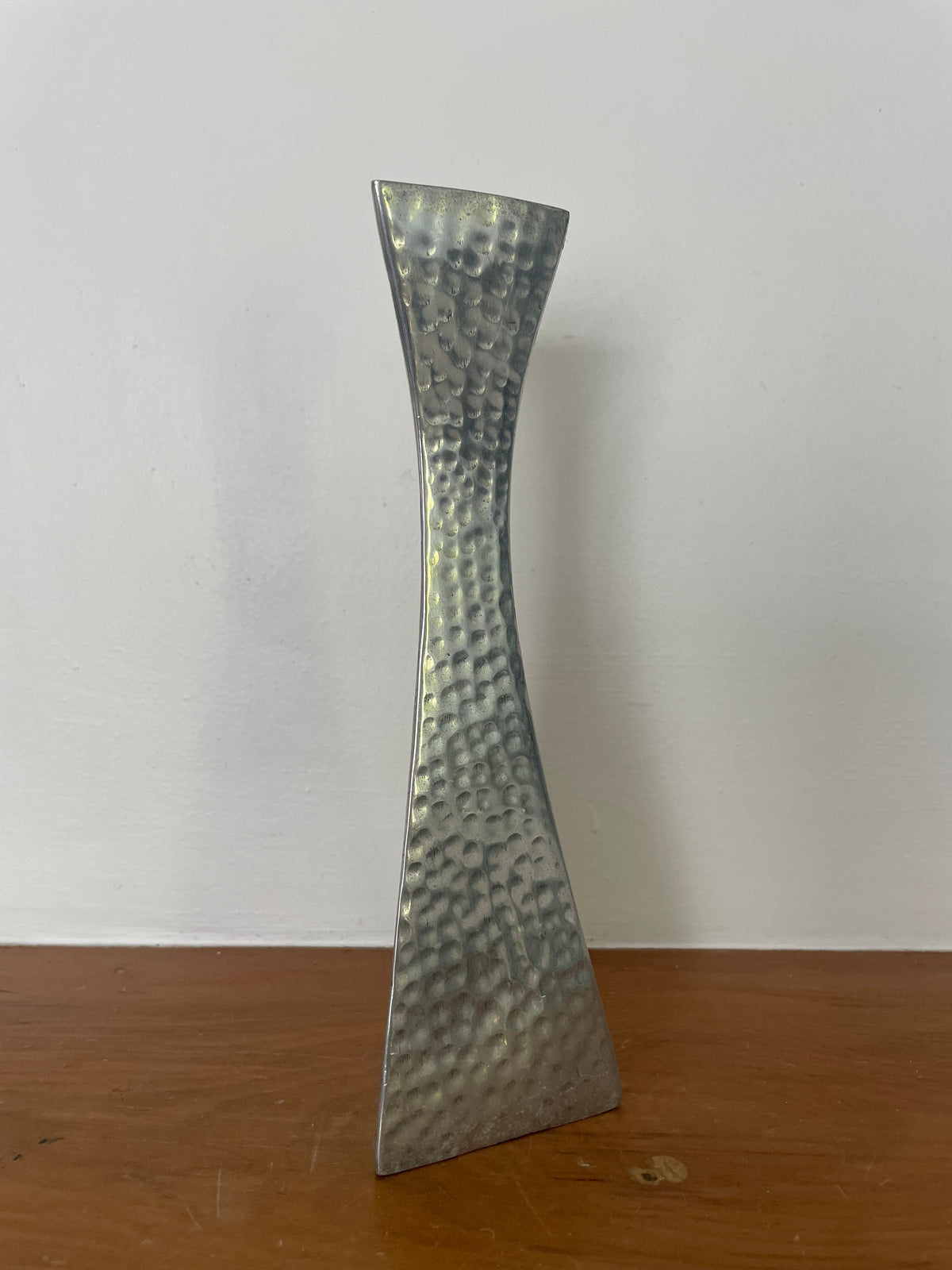 Vintage Postmodern Aluminum Candlestick Pair (c. 1980s)